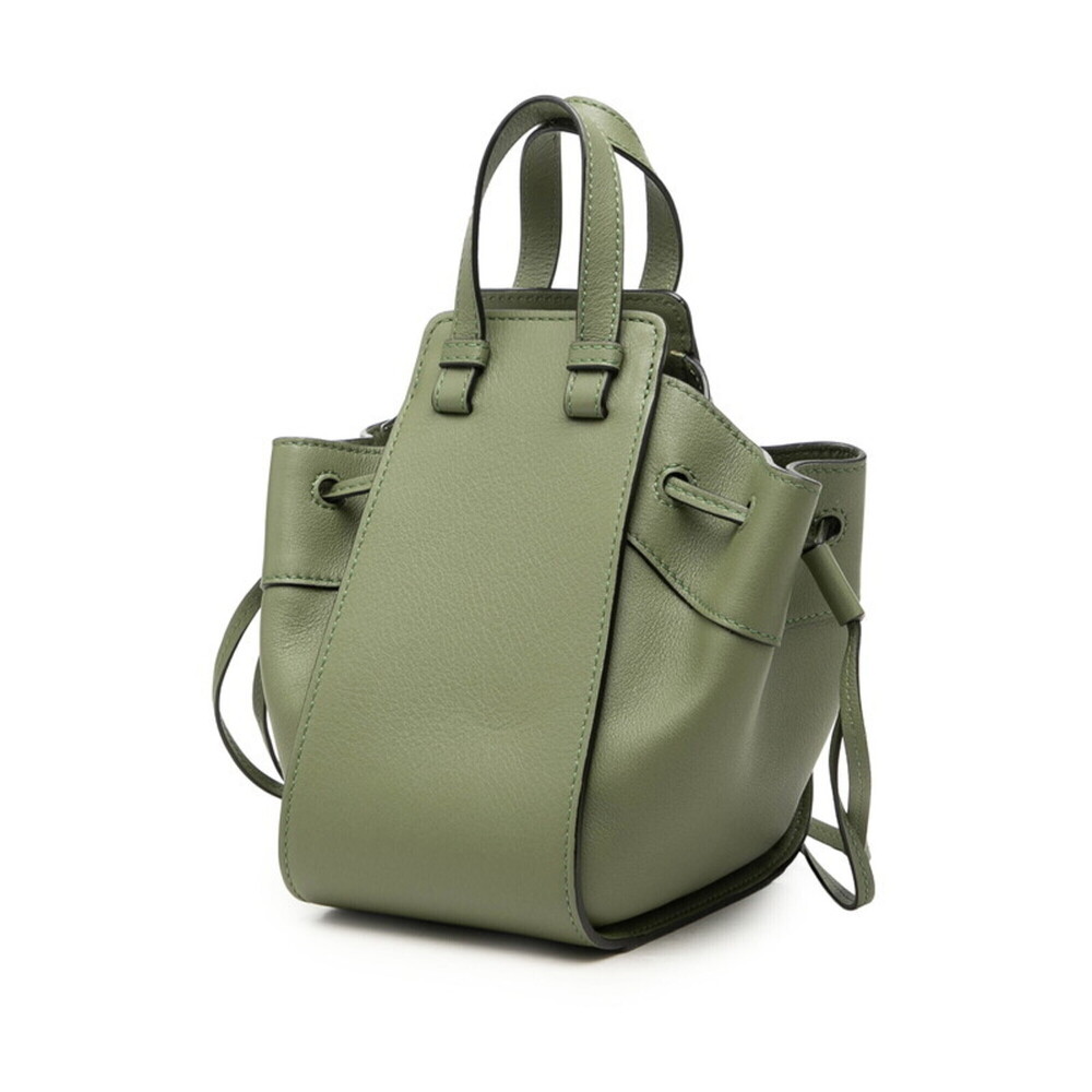 Loewe Hammock Mini Handbag/Shoulder Bag, 2-Way, Avocado Green Leather, Women's. - Picture 2 of 7
